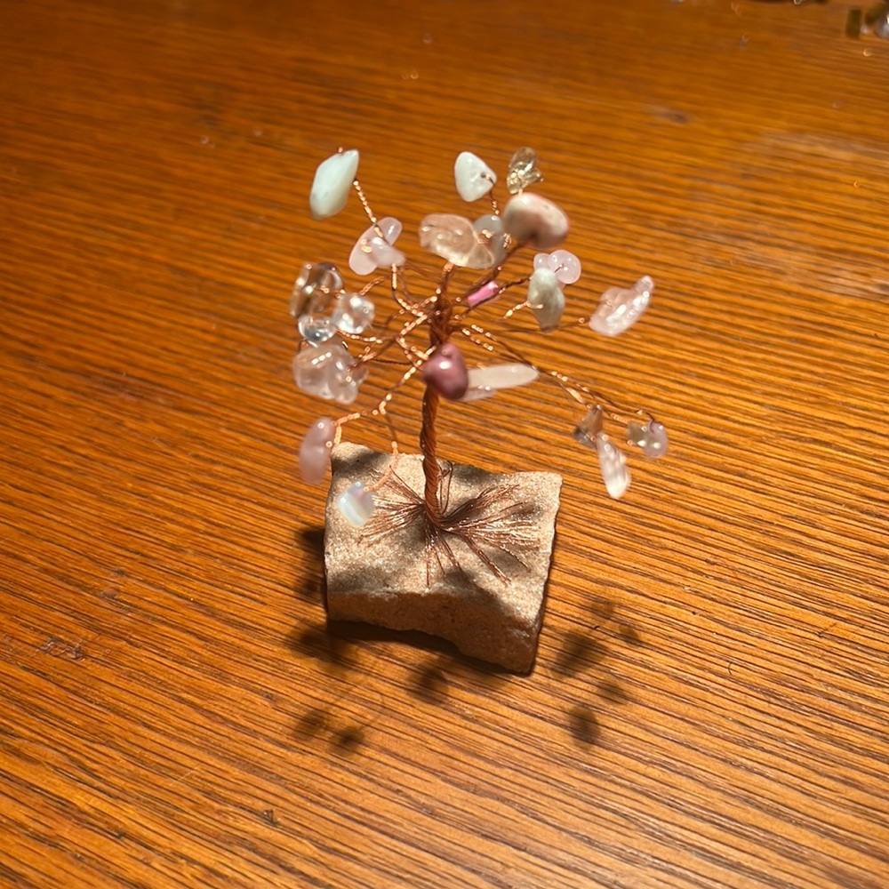 Handmade crystal tree of life